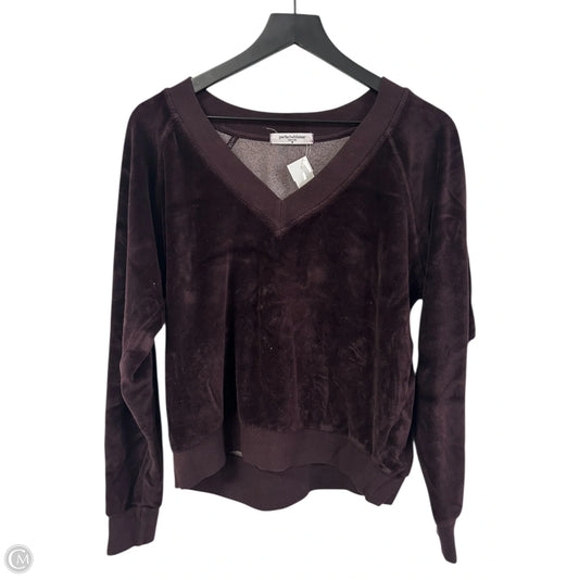 Top Long Sleeve By Cmc In Purple, Size: M
