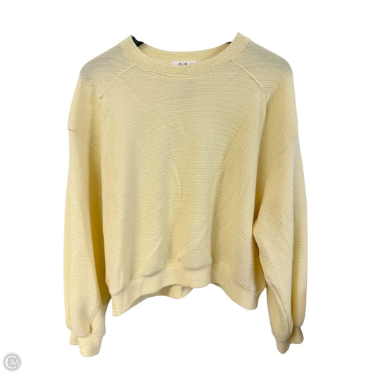 Sweatshirt Crewneck By Tres Bien In Yellow, Size: M