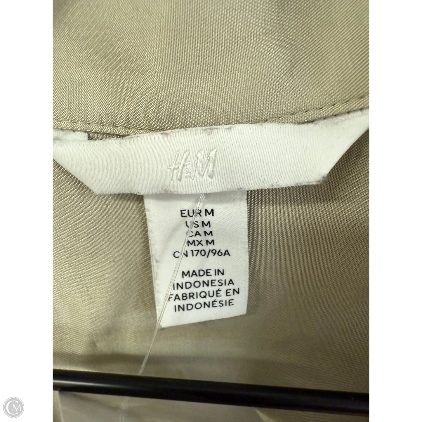 Blouse Short Sleeve By H&m In Gold, Size: M