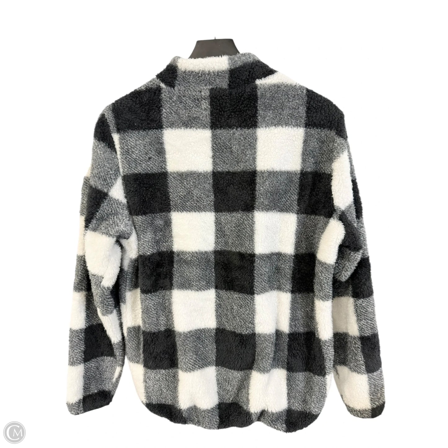 Sweatshirt Collar By The Nines In Black & White, Size: S