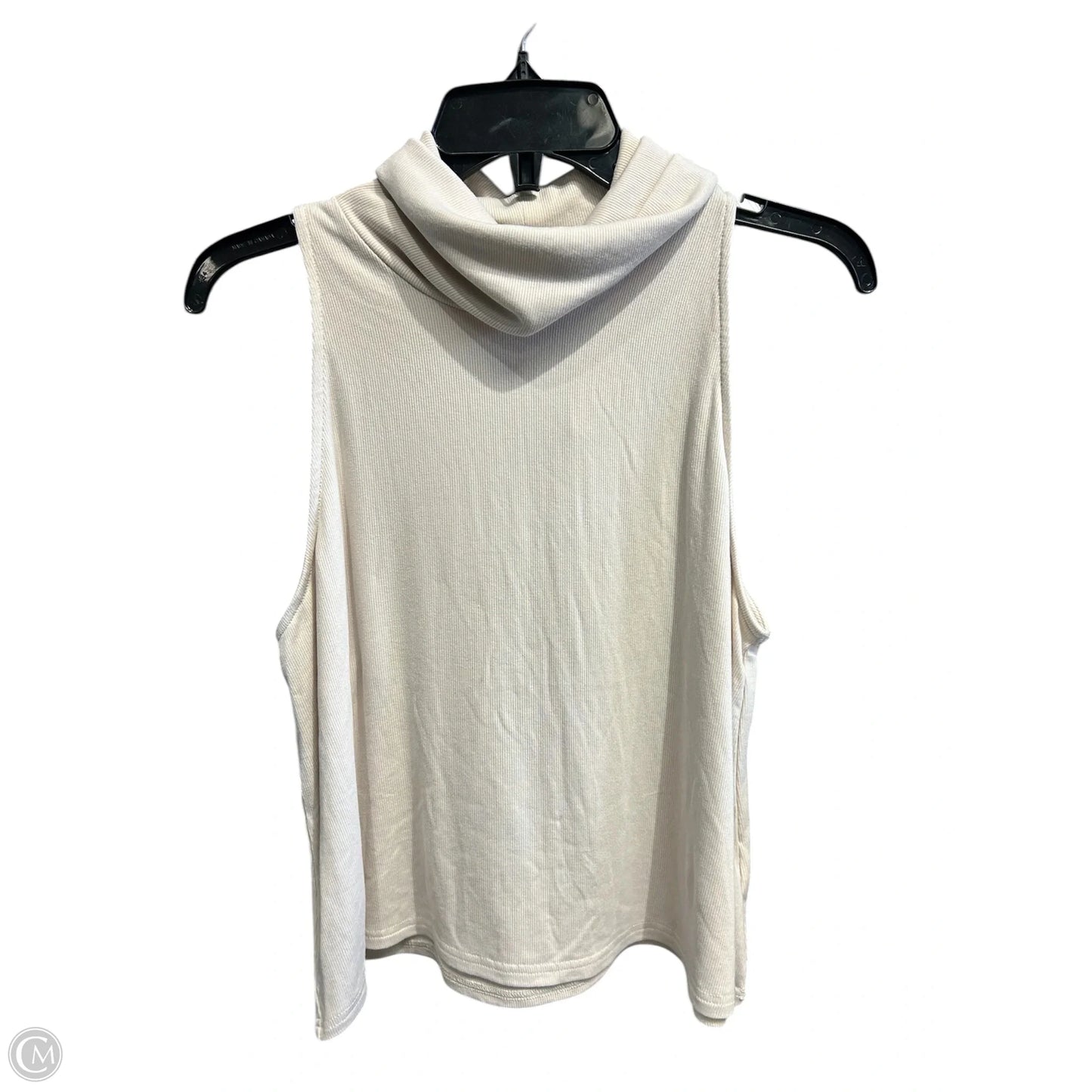 Top Sleeveless By Clothes Mentor In Cream, Size: M