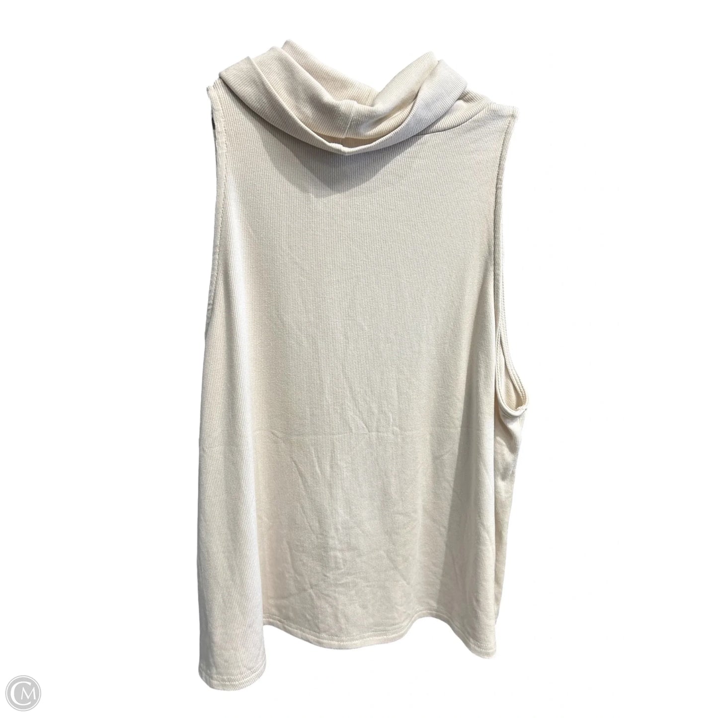 Top Sleeveless By Clothes Mentor In Cream, Size: M