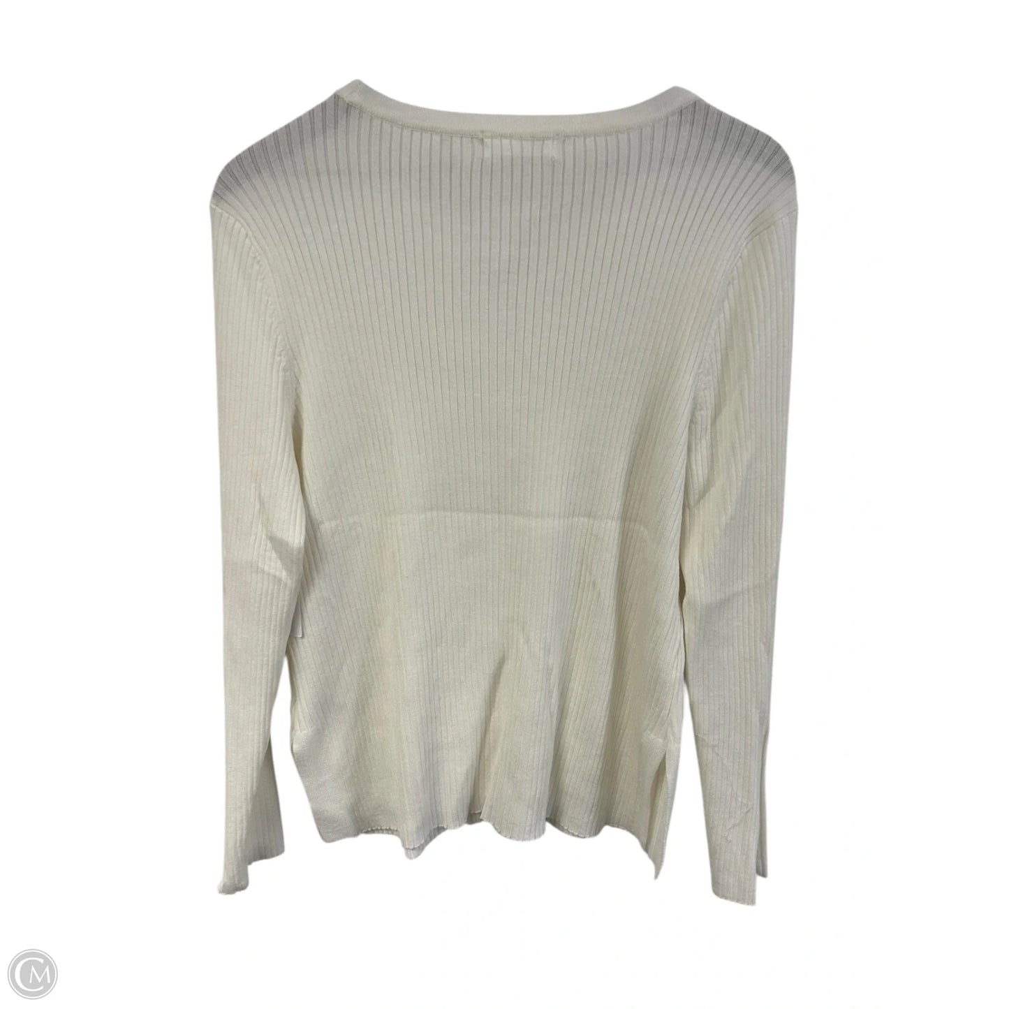 Top Long Sleeve By 89th And Madison In White, Size: L