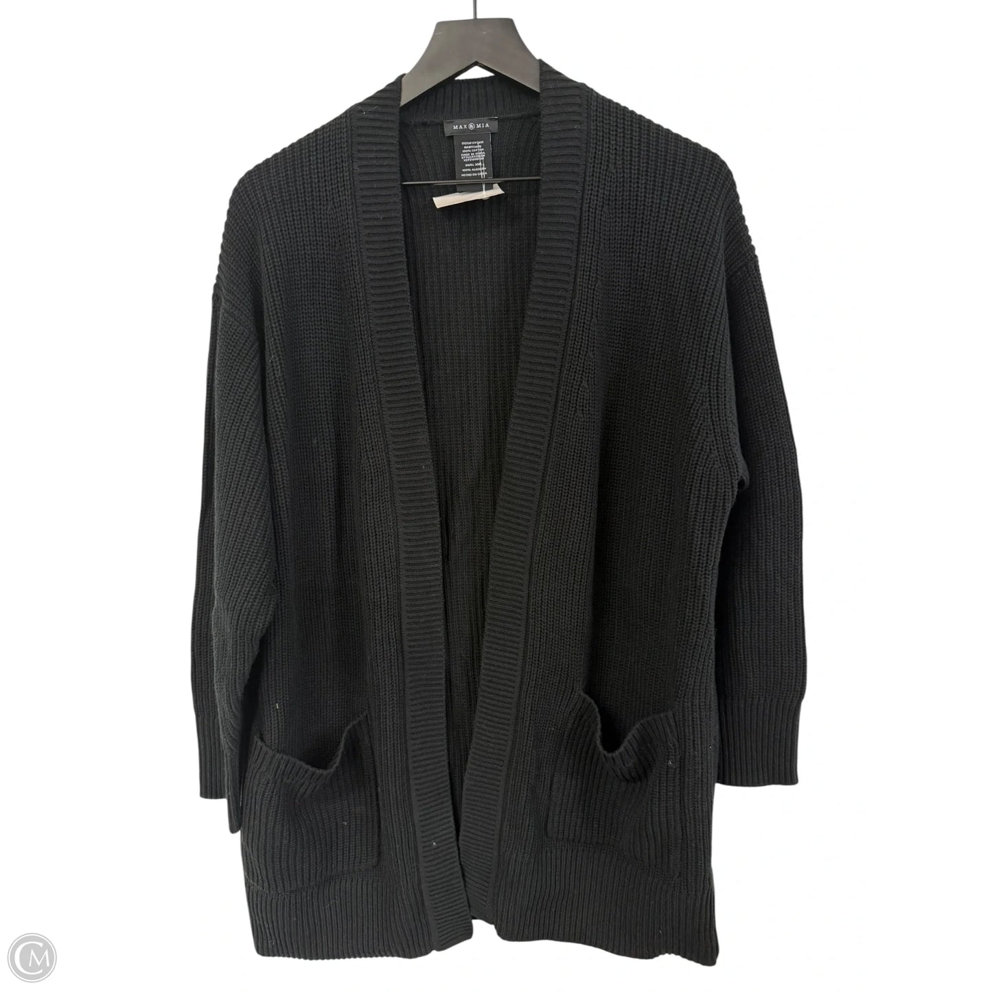 Sweater Cardigan By Clothes Mentor In Black, Size: Xxl