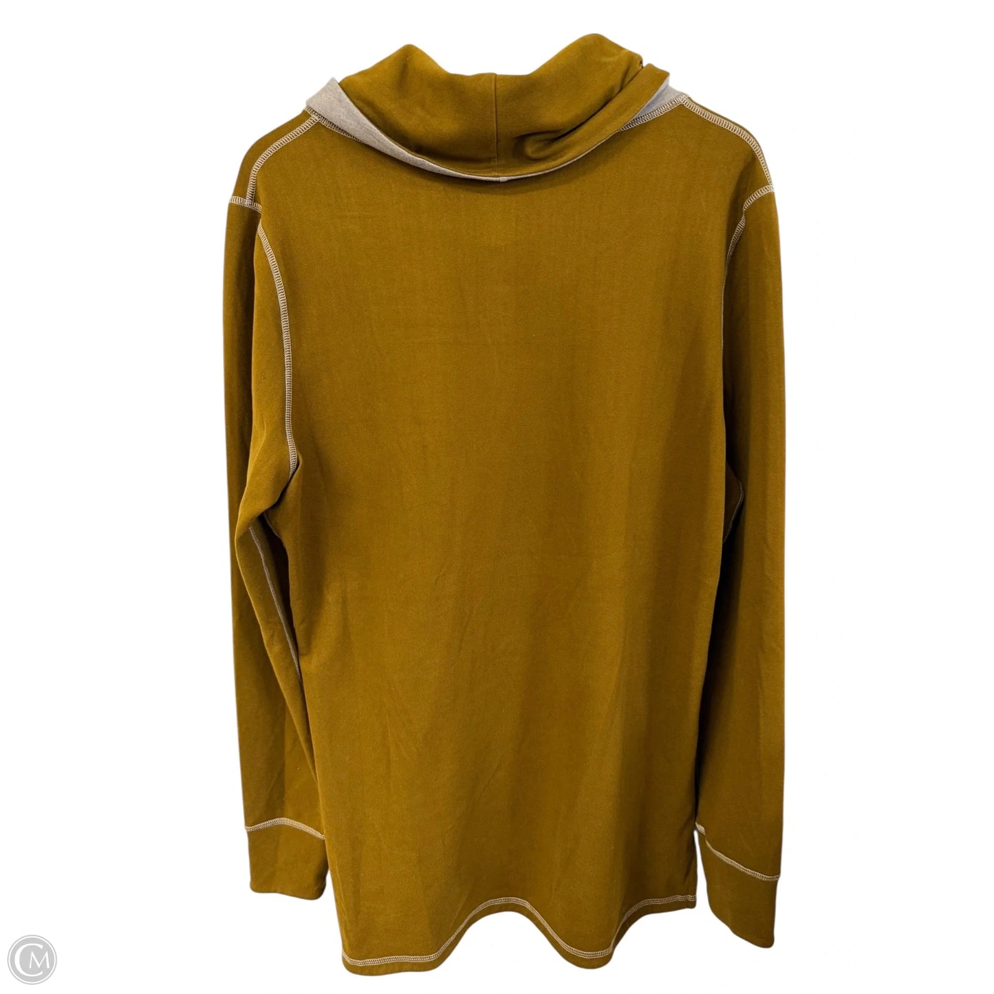 Athletic Sweatshirt Collar By Cmc In Green & Grey, Size: Xl