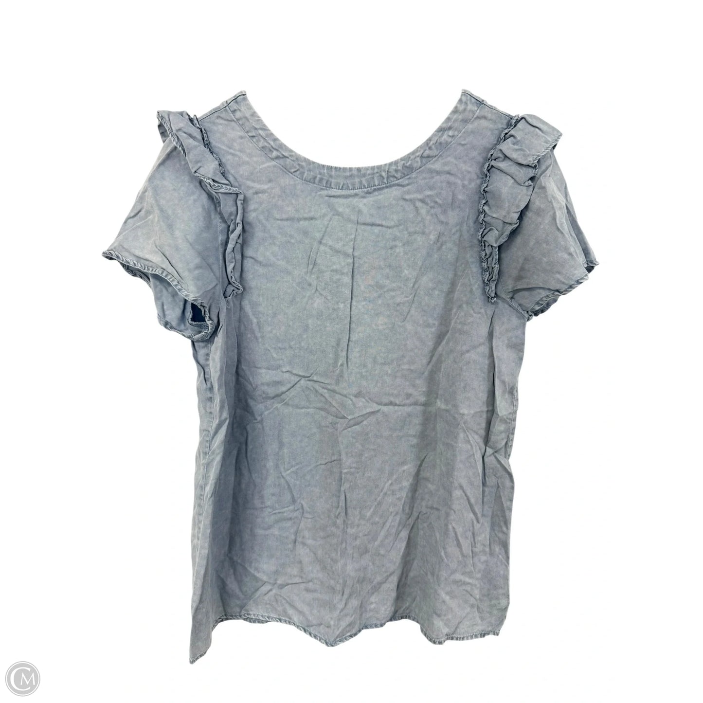 Top Short Sleeve By Doe & Rae In Blue, Size: M