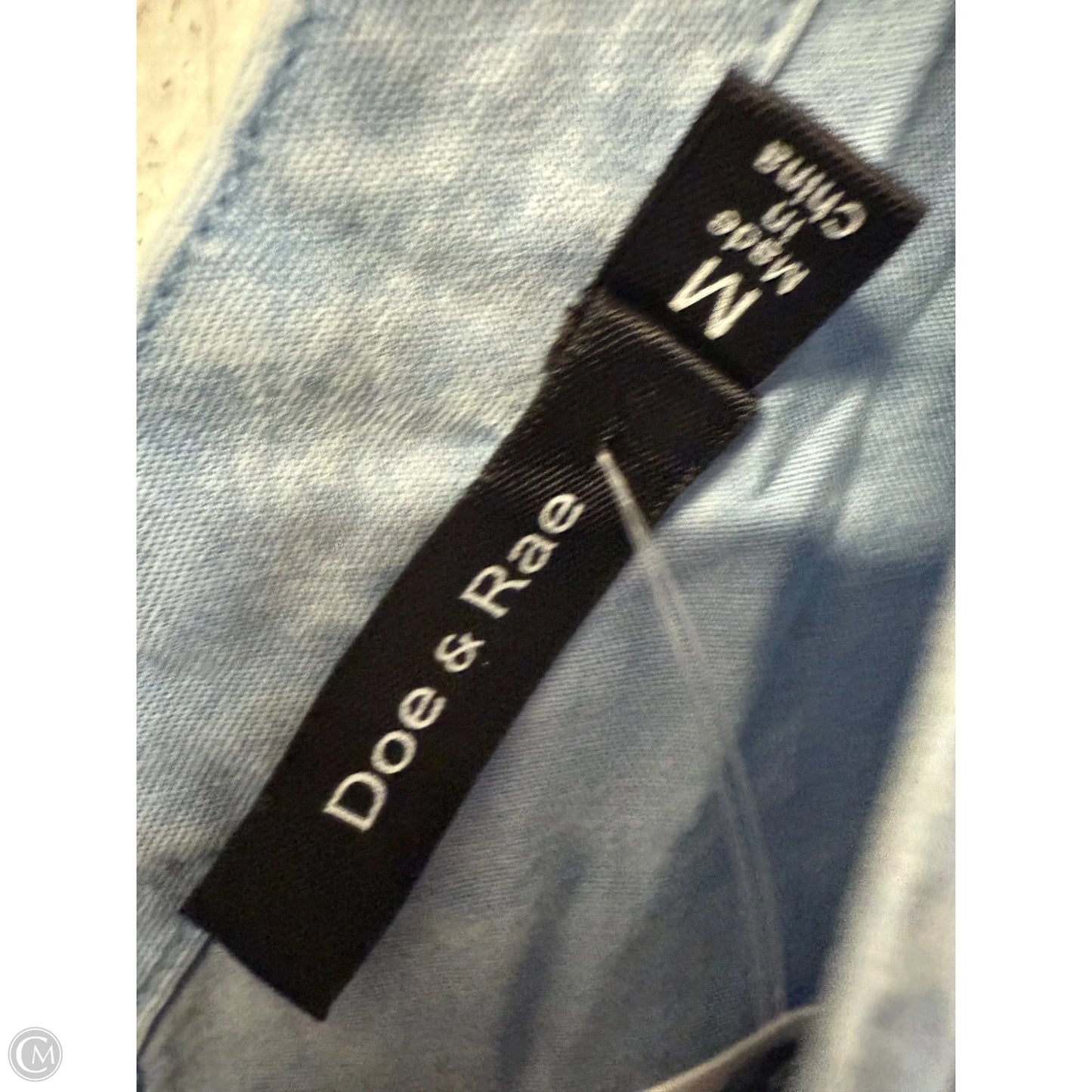 Top Short Sleeve By Doe & Rae In Blue, Size: M
