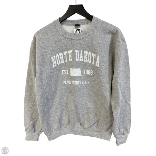 Sweatshirt Crewneck By Gildan In Grey, Size: S