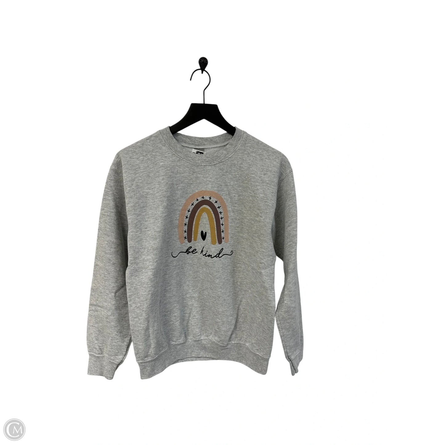 Sweatshirt Crewneck By Gildan In Grey, Size: S