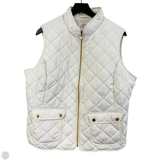 Vest Puffer & Quilted By St Johns Bay In Ivory, Size: Xxl