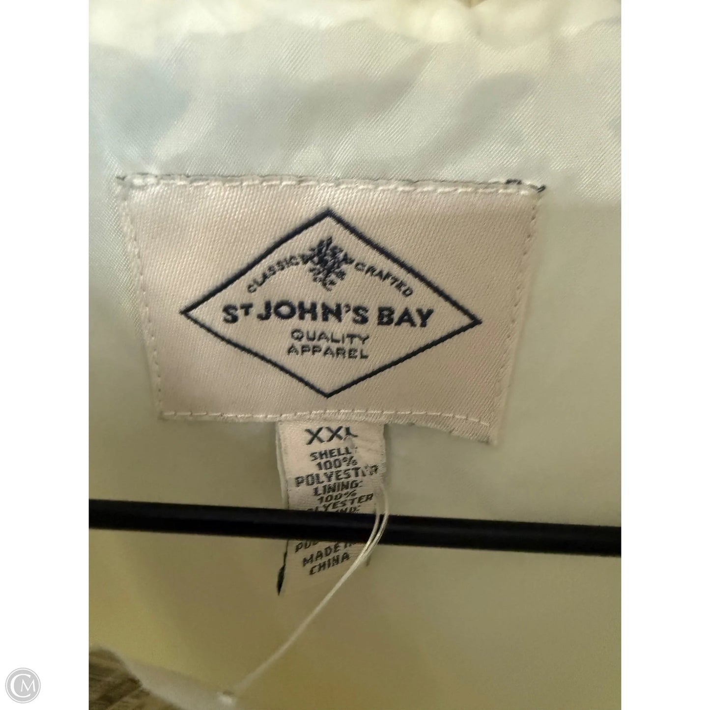 Vest Puffer & Quilted By St Johns Bay In Ivory, Size: Xxl