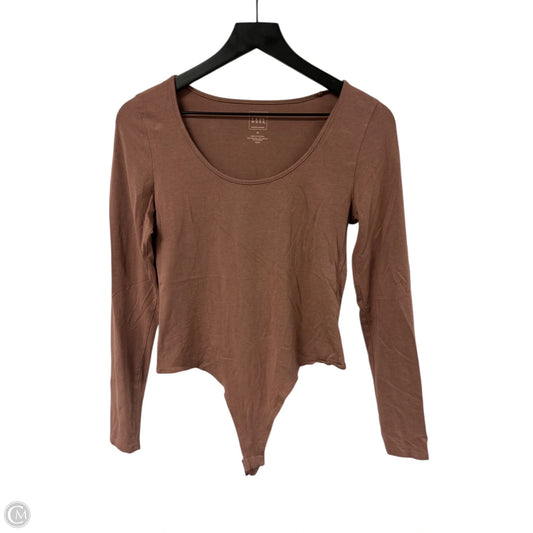 Bodysuit By Clothes Mentor In Brown, Size: M