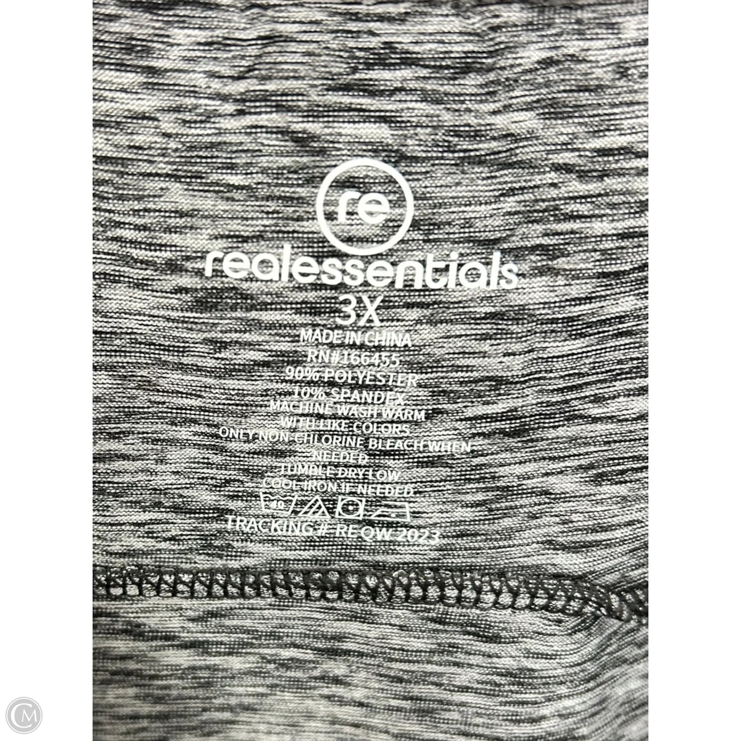 Athletic Top Long Sleeve Crewneck By Clothes Mentor In Grey, Size: 3x