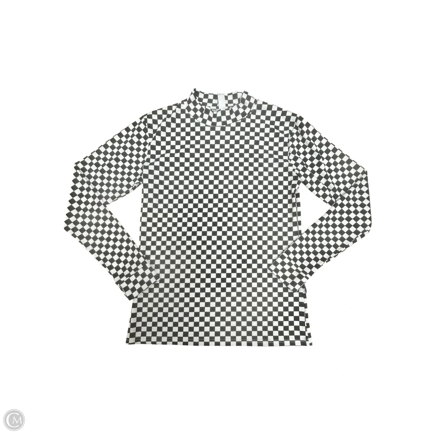 Top Long Sleeve By Clothes Mentor In Black & White, Size: 2x