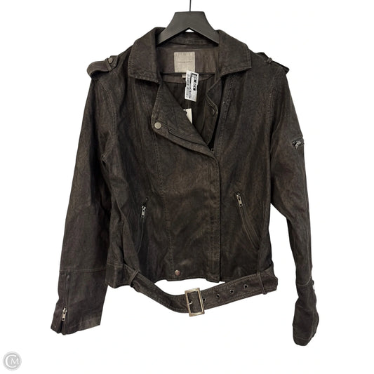 Jacket Moto By Thread And Supply In Black, Size: L