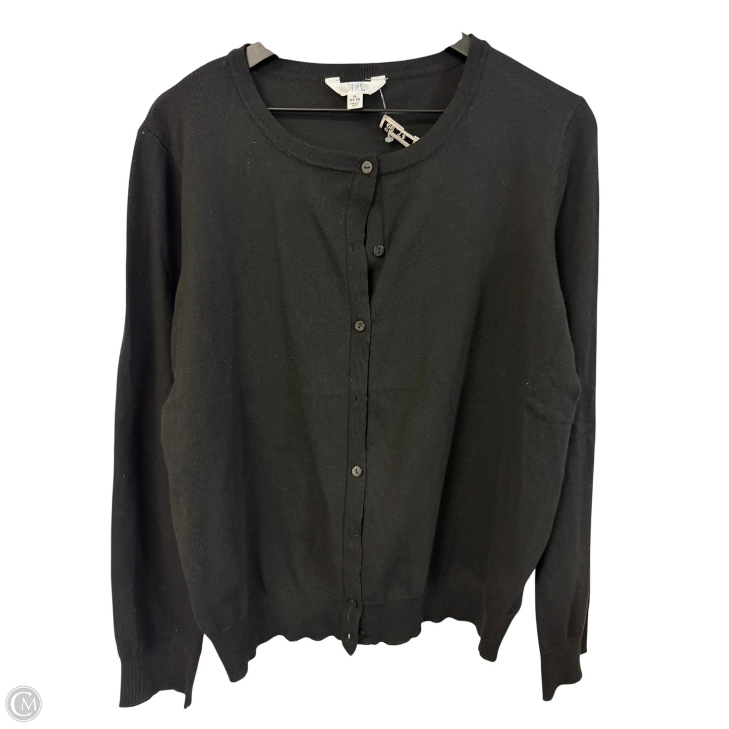 Cardigan By Time And Tru In Black, Size: Xs
