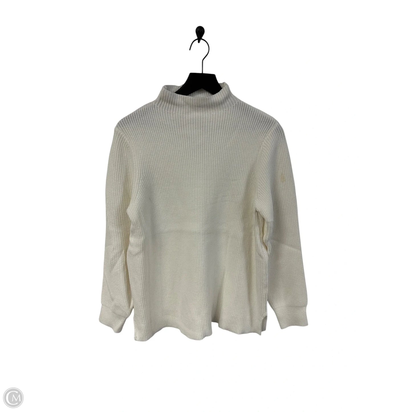 Sweater By Clothes Mentor In White, Size: L