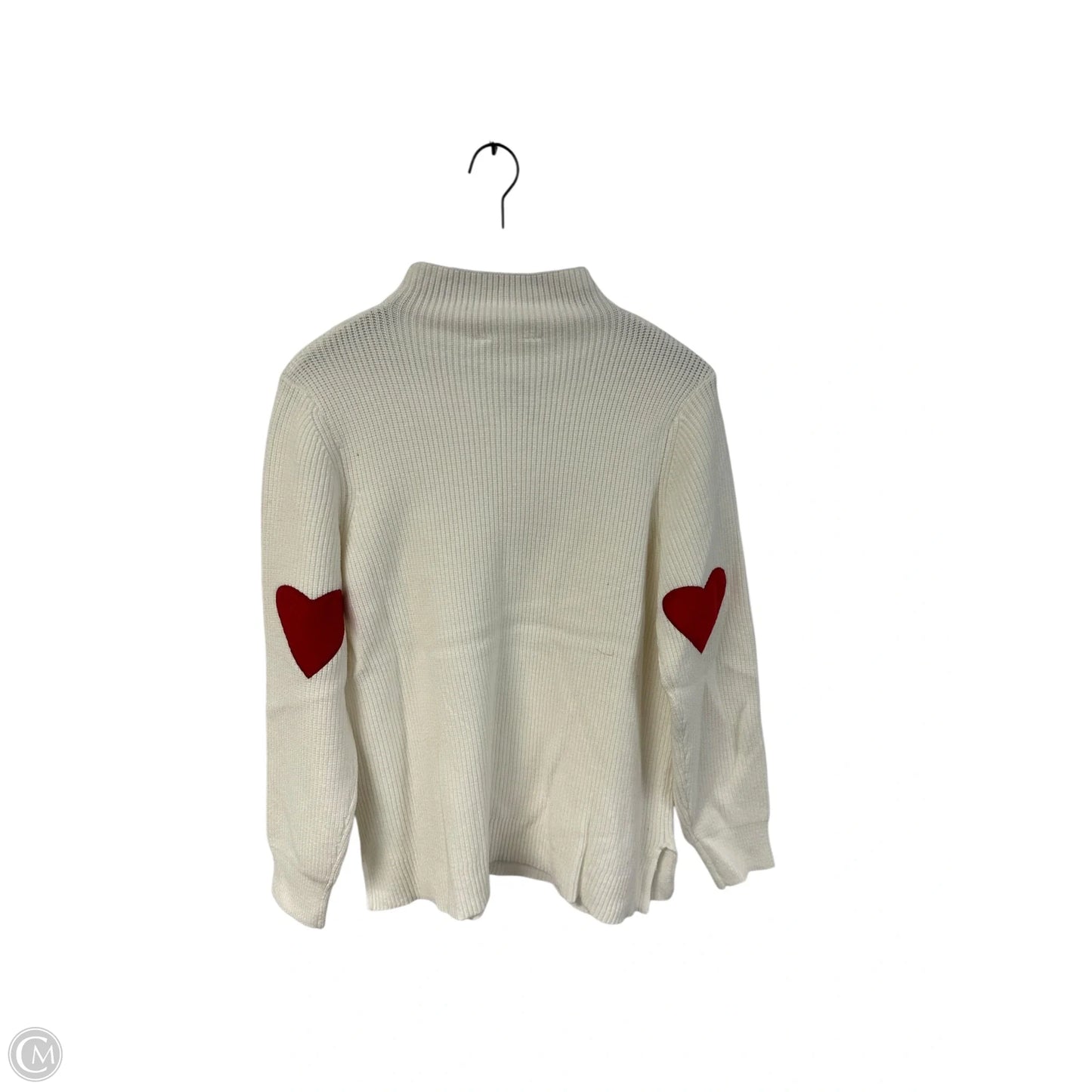 Sweater By Clothes Mentor In White, Size: L