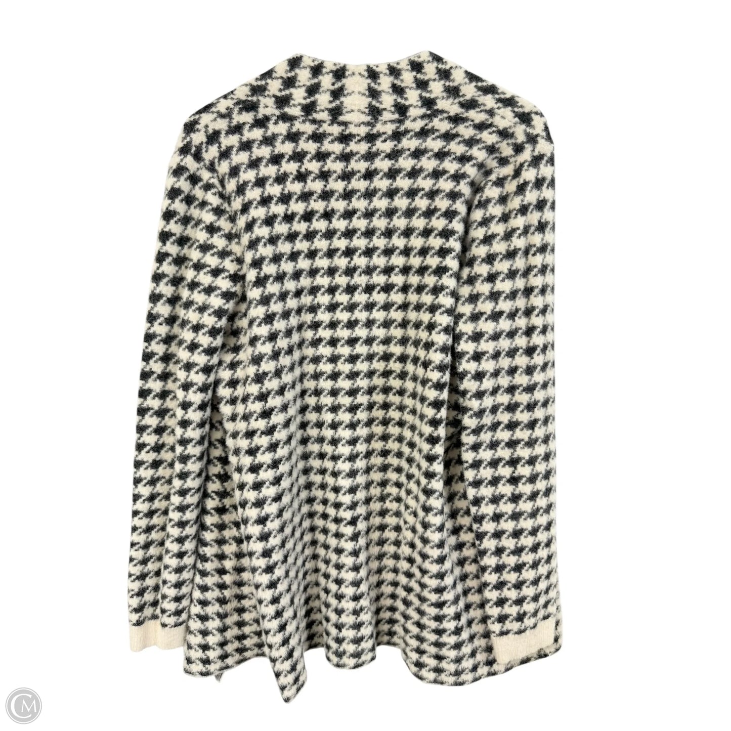 Cardigan By Cyrus Knits In Blue & Cream, Size: L