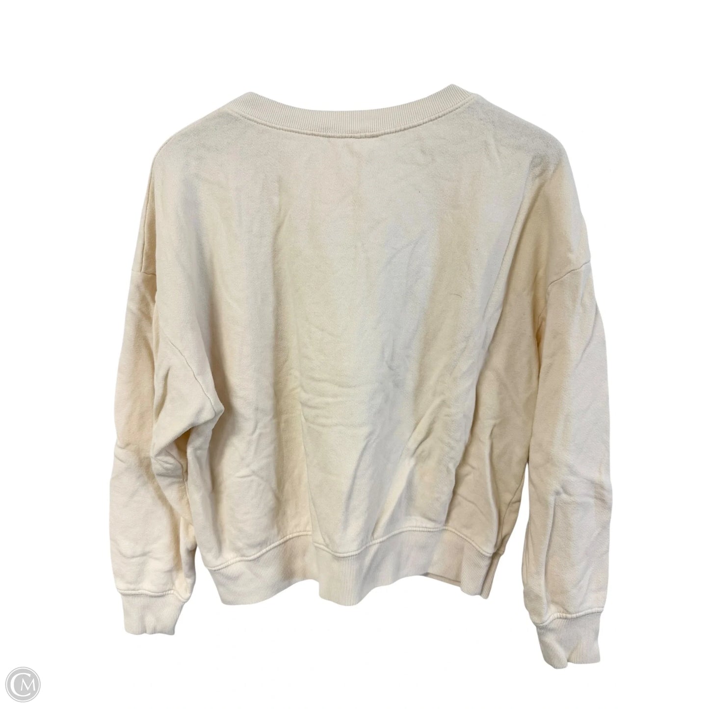 Sweatshirt Crewneck By By Together In Cream, Size: S