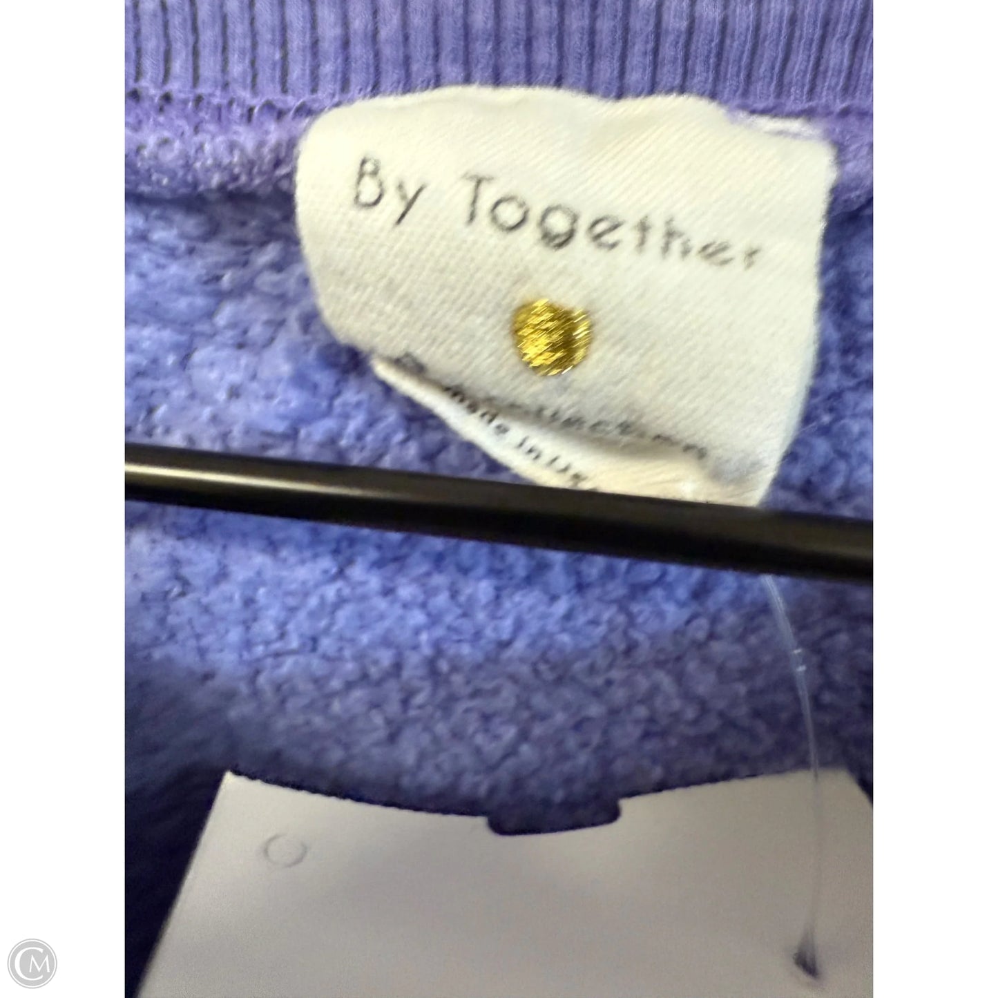 Sweatshirt Crewneck By By Together In Purple, Size: S