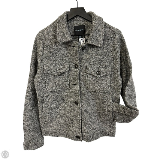 Jacket Shirt By Cynthia Rowley In Grey, Size: M