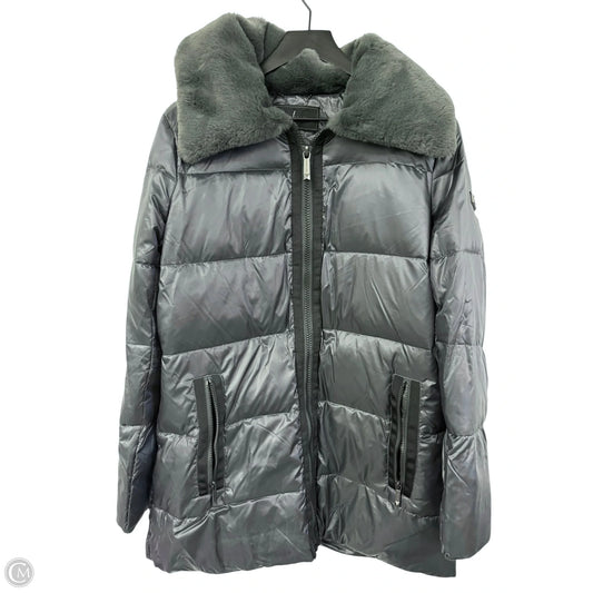 Coat Puffer & Quilted By Bcbgmaxazria In Grey, Size: M