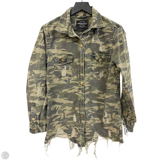 Jacket Denim By Clothes Mentor In Camouflage Print, Size: S