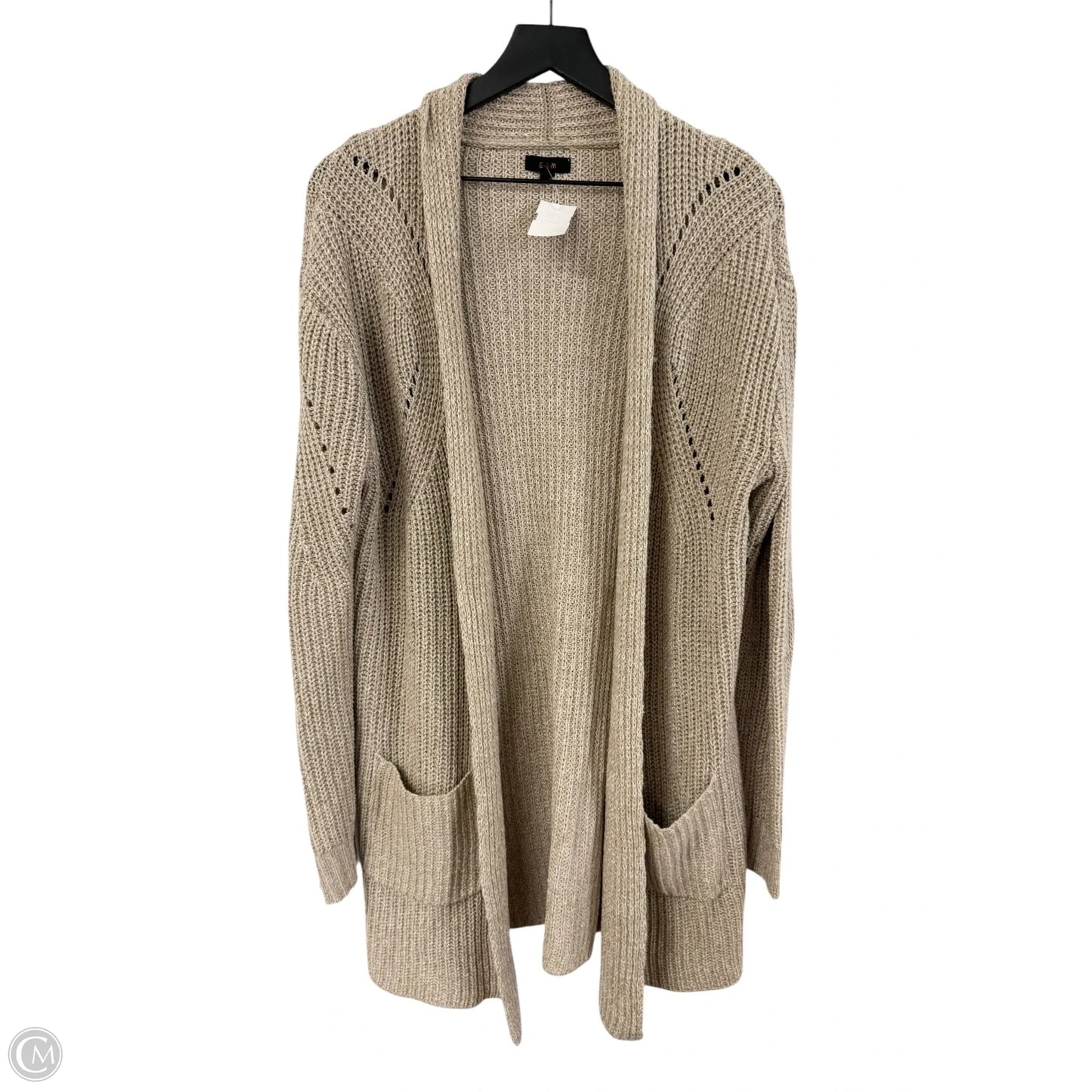 Sweater Cardigan By Cme In Beige, Size: M