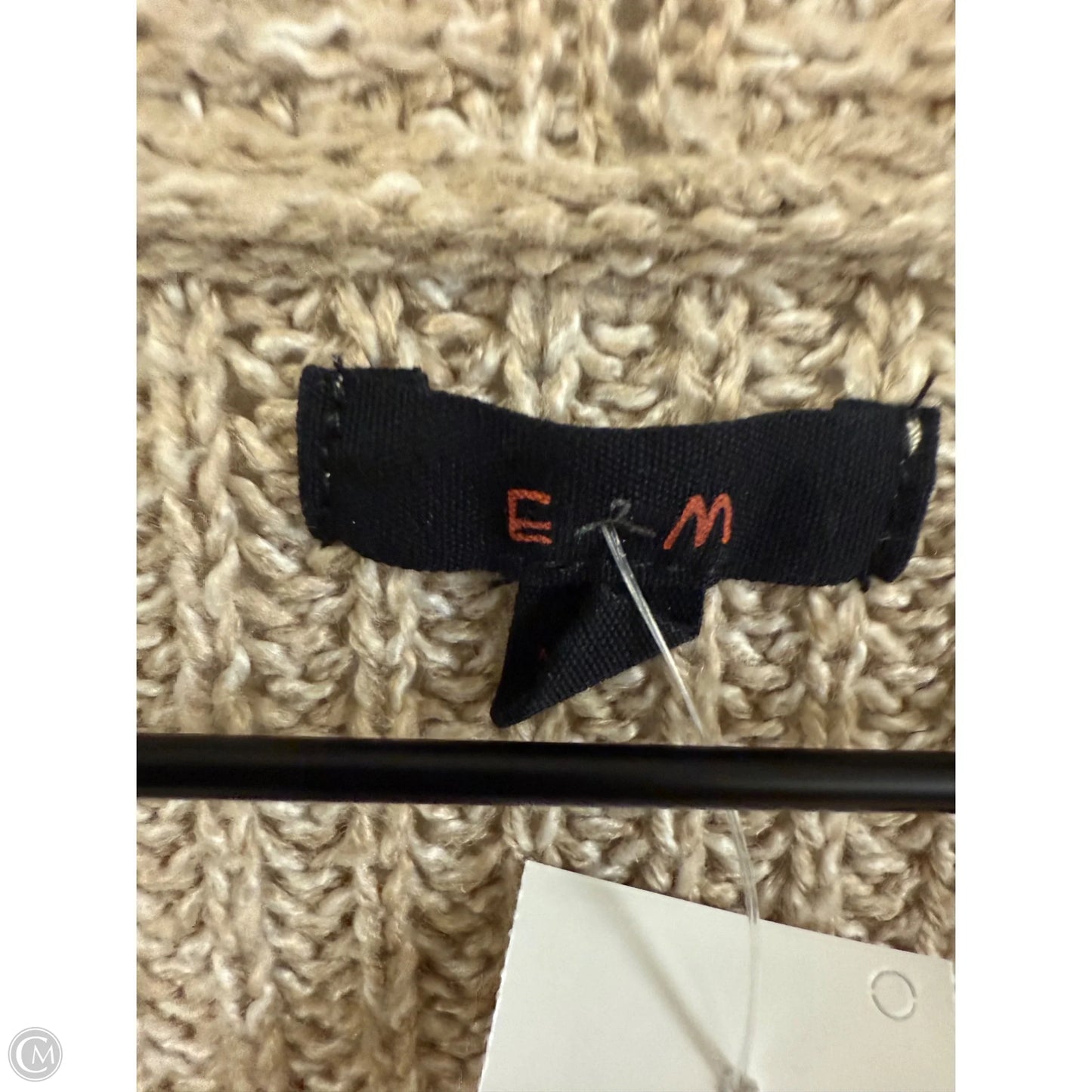 Sweater Cardigan By Cme In Beige, Size: M