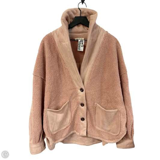 Jacket Faux Fur & Sherpa By Listicle In Pink, Size: L