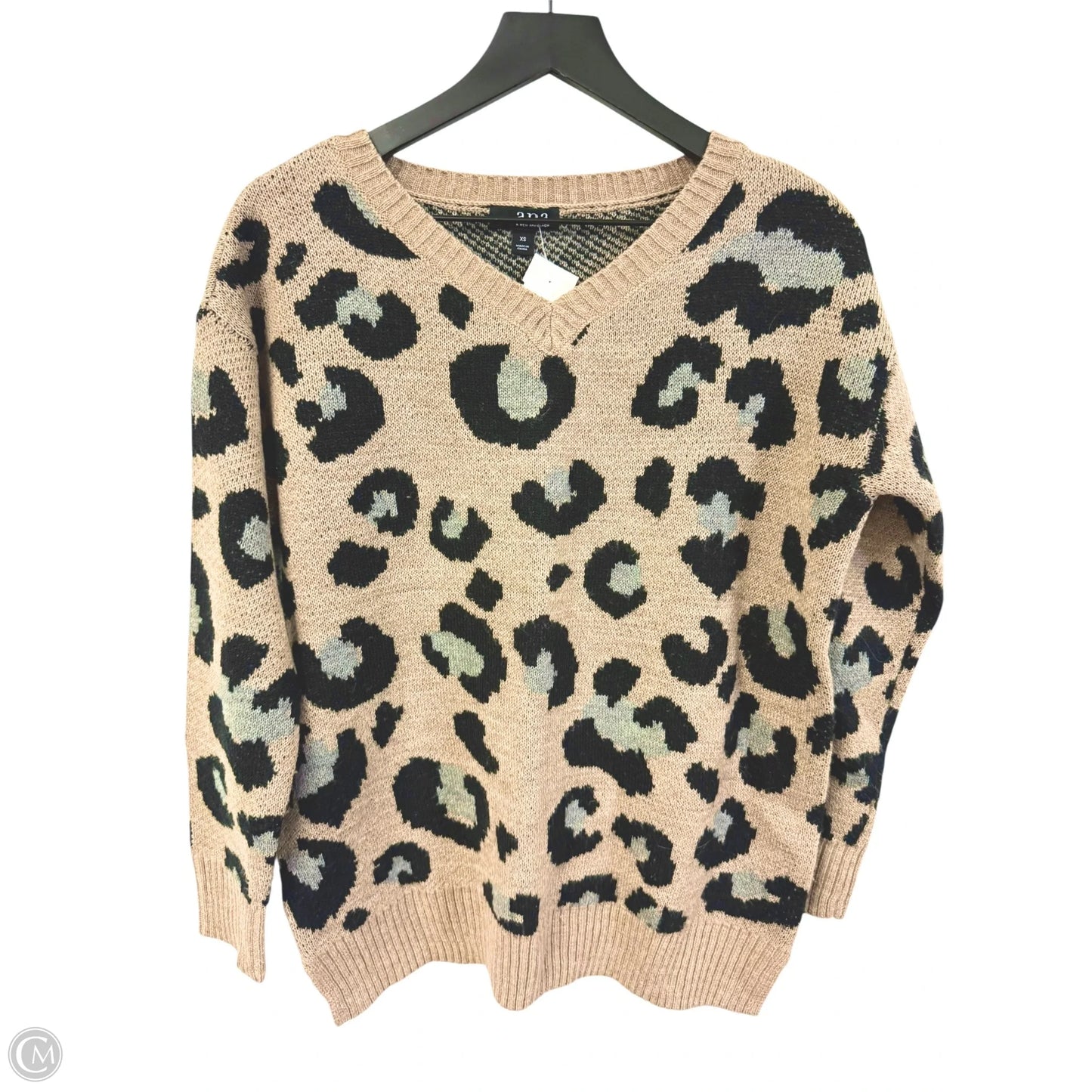 Sweater By Ana In Leopard Print, Size: Xs