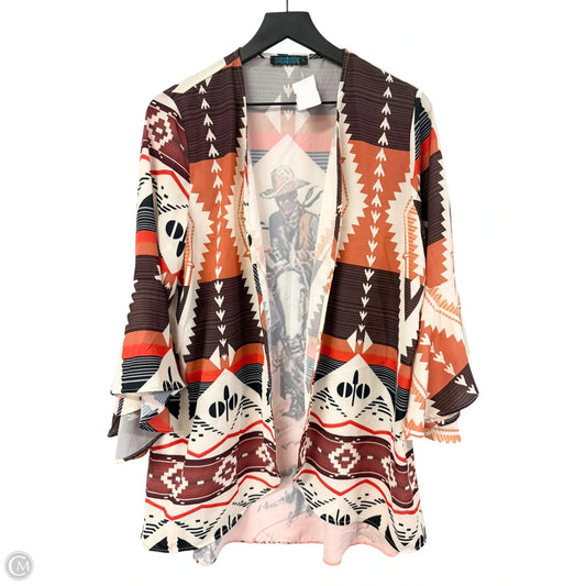 Kimono By Clothes Mentor In Multi-colored, Size: L