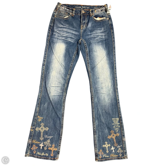 Jeans Boot Cut By Cmc In Blue Denim, Size: 10