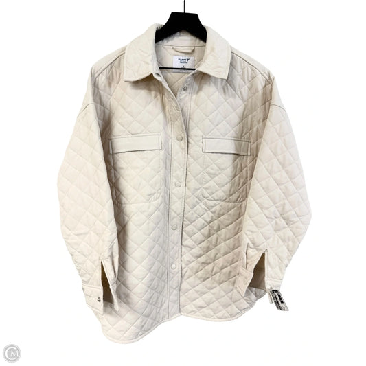 Jacket Puffer & Quilted By Old Navy In Cream, Size: S