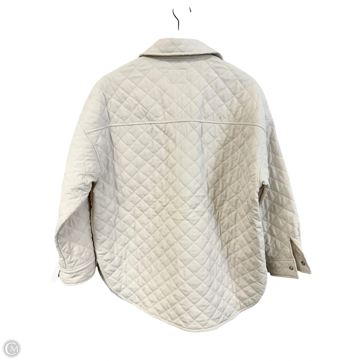 Jacket Puffer & Quilted By Old Navy In Cream, Size: S
