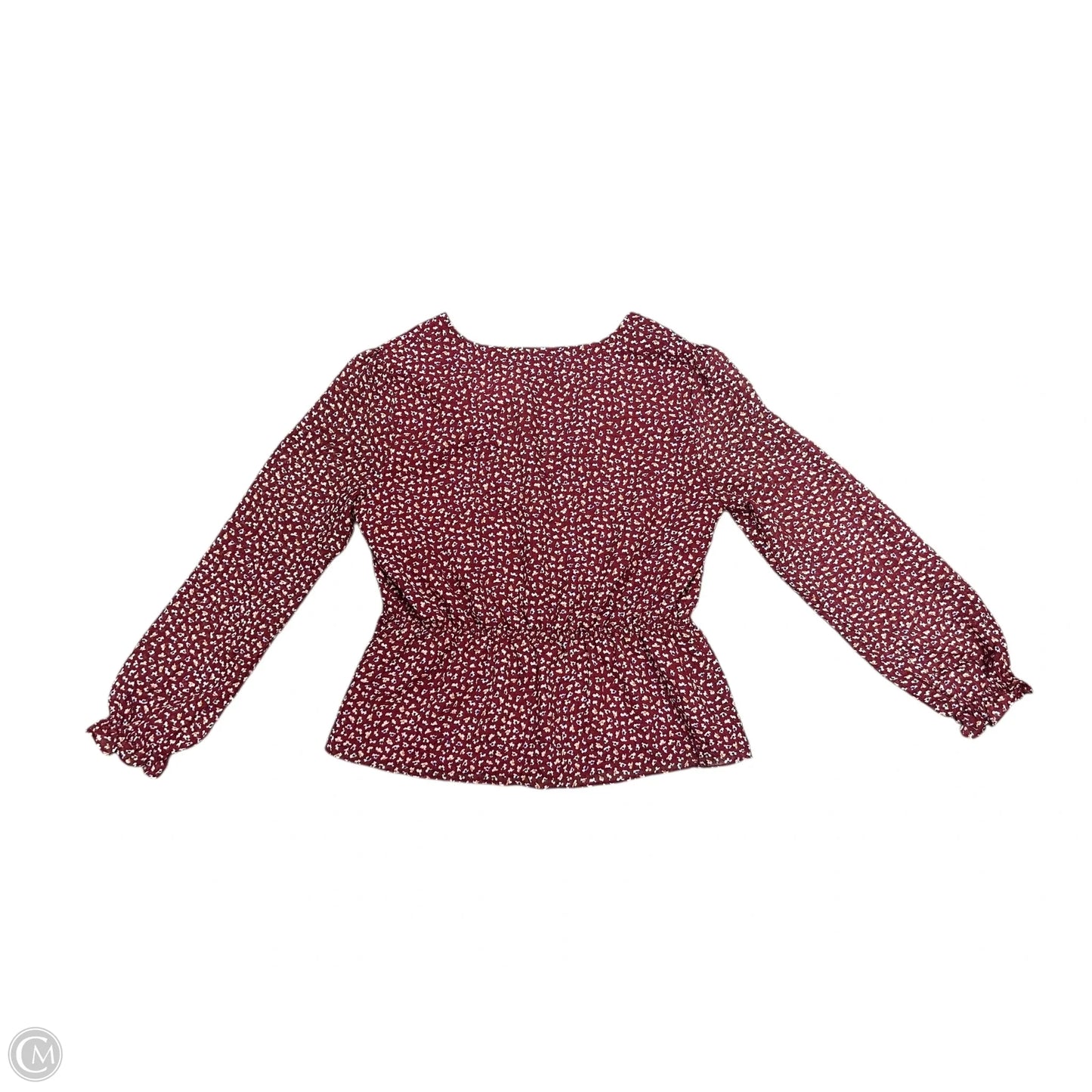 Top Long Sleeve By Madewell In Floral Print, Size: S