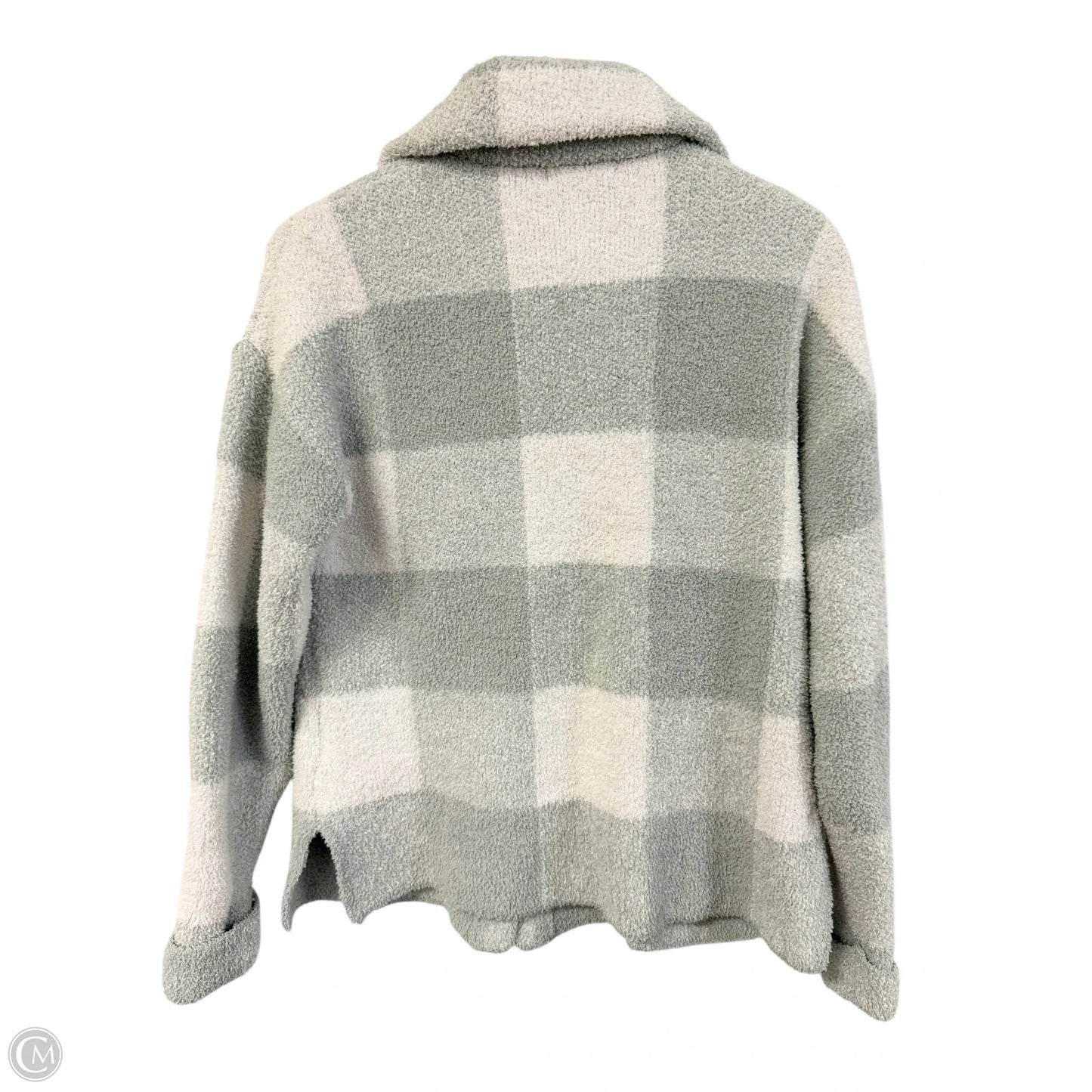 Jacket Shirt By Rachel Zoe In Green & White, Size: S
