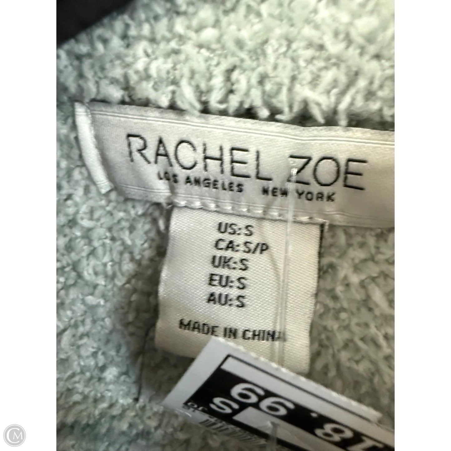 Jacket Shirt By Rachel Zoe In Green & White, Size: S