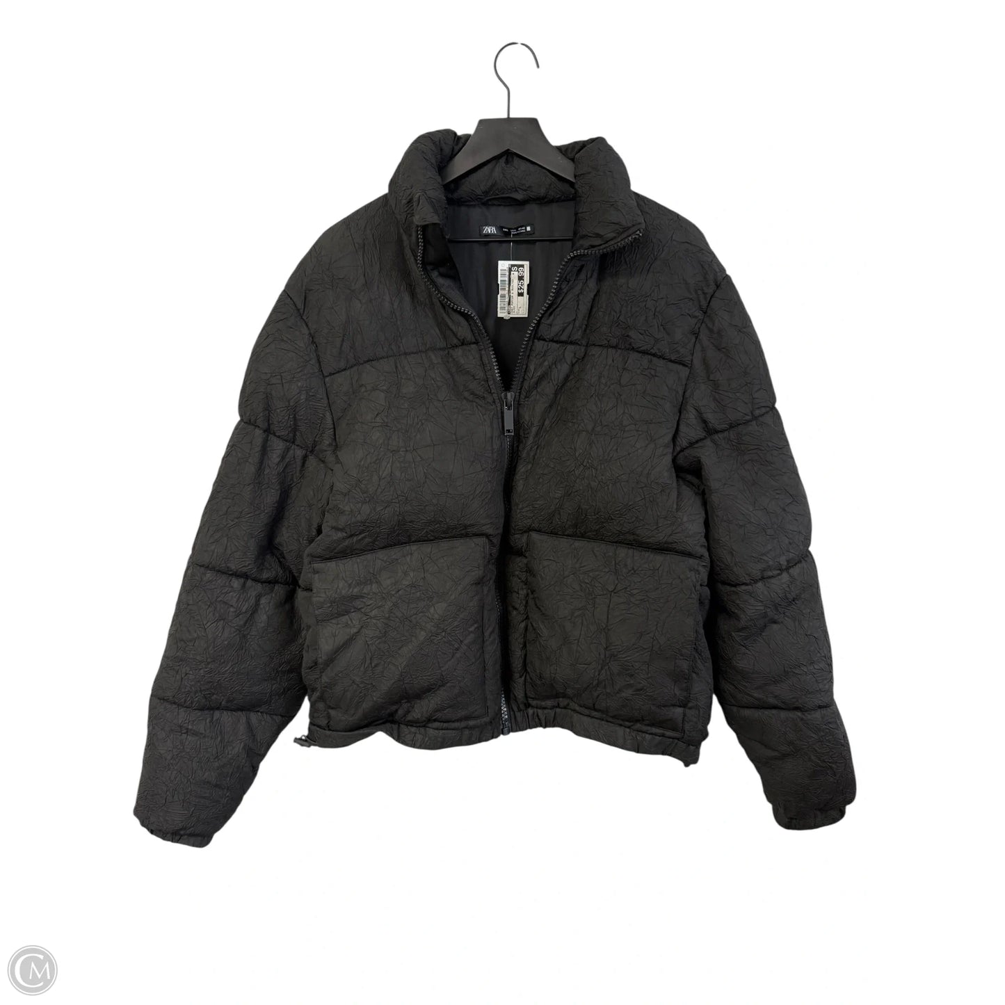Coat Puffer & Quilted By Zara In Black, Size: L