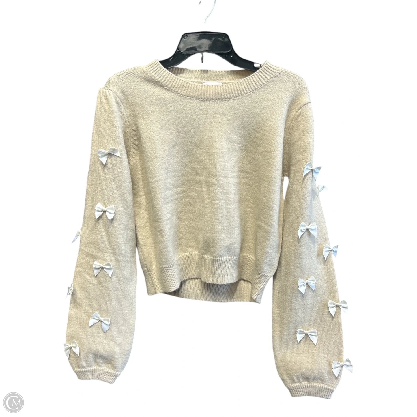 Sweater By Clothes Mentor In Tan, Size: L
