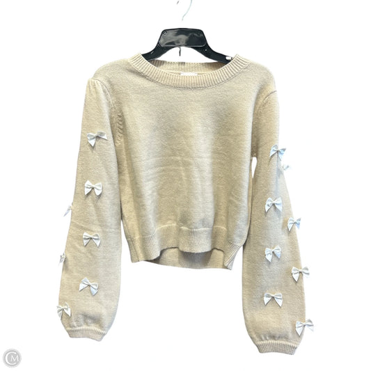 Sweater By Clothes Mentor In Tan, Size: L