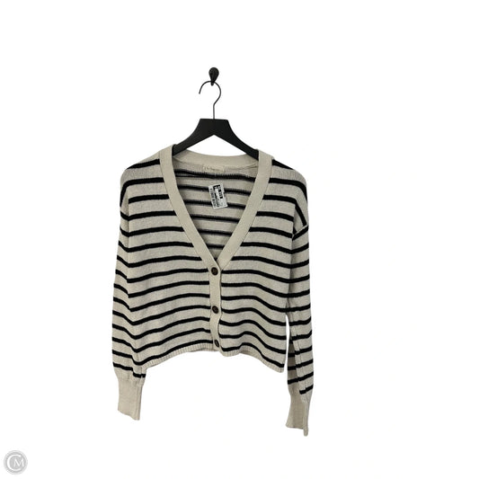 Sweater Cardigan By By Together In Black & Cream, Size: S
