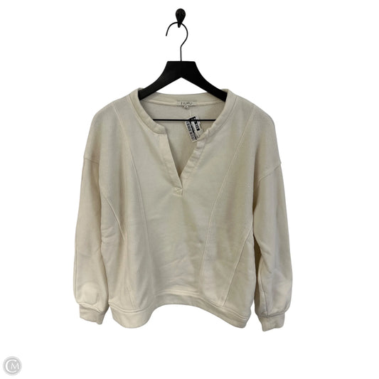 Sweatshirt Crewneck By Z Supply In Cream, Size: S