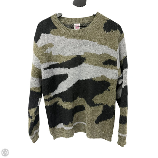 Sweater By Wanna B In Camouflage Print, Size: M