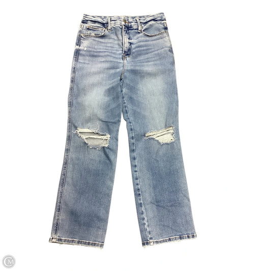 Jeans Straight By Good American In Blue Denim, Size: 10