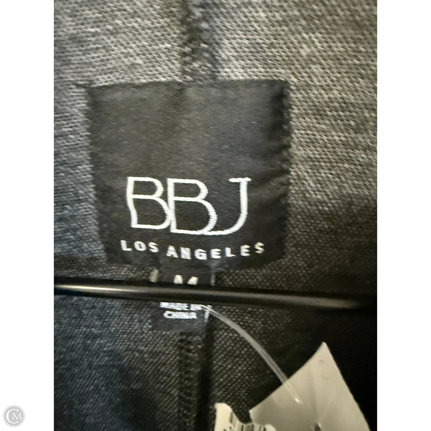 Blazer By Clothes Mentor In Black & Grey, Size: M