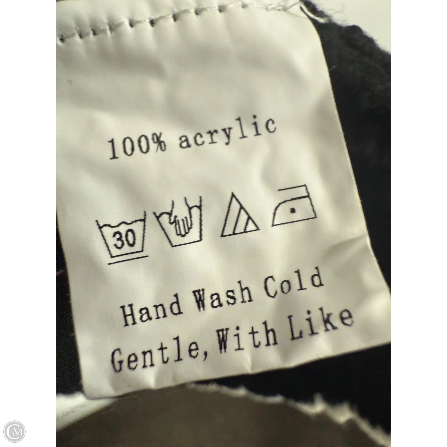 Sweater Cardigan By Cmf In Black & White, Size: M