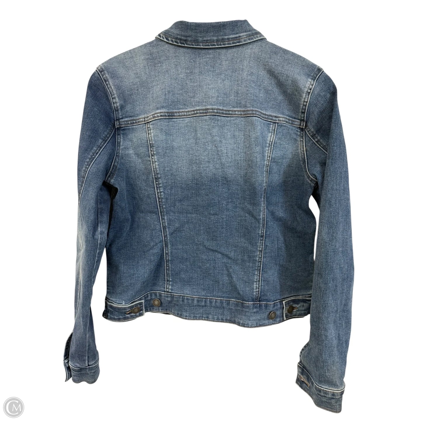 Jacket Denim By Tribal In Blue Denim, Size: S