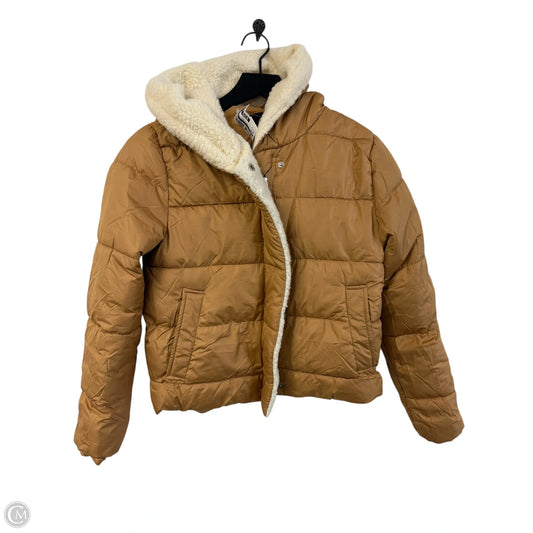 Jacket Puffer & Quilted By Iris In Beige, Size: S